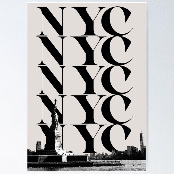 Item preview, Aesthetic New York City Travel Typography  designed and sold by Tiso Boiteto.