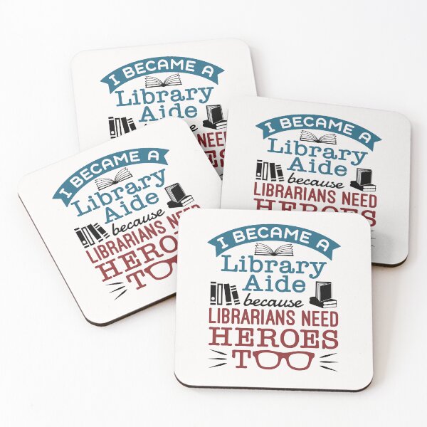 Item preview, Library Aide Assistant Funny Heroes Quote designed and sold by jaygo.