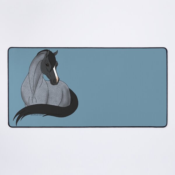 Item preview, Smiling Blue Roan Cartoon Horse designed and sold by DappledMoon.