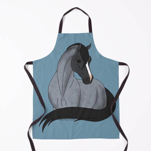 Item preview, Smiling Blue Roan Cartoon Horse designed and sold by DappledMoon.
