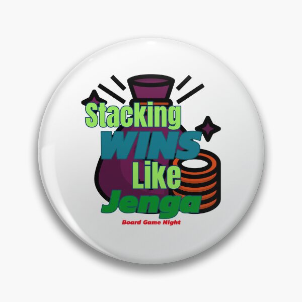 Item preview, Stacking Wins like Jenga: Board Game Night designed and sold by BestMerchnTees.