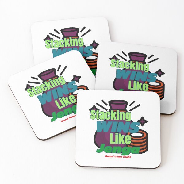 Item preview, Stacking Wins like Jenga: Board Game Night designed and sold by LettsMerchntees.