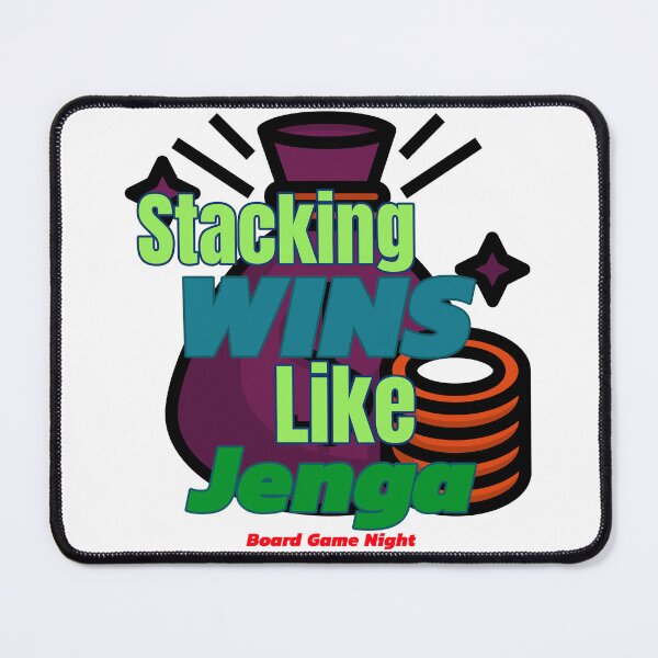 Item preview, Stacking Wins like Jenga: Board Game Night designed and sold by BestMerchnTees.
