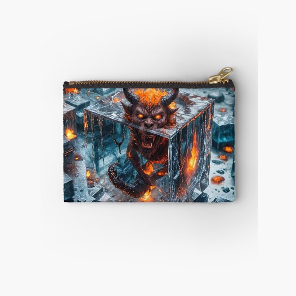 Item preview, Fiery Horned Creature Encased in Lava Glass designed and sold by koreatvtea.