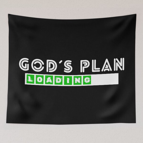 Item preview, God´s plan loading, inspirational designed and sold by MoriaStore.
