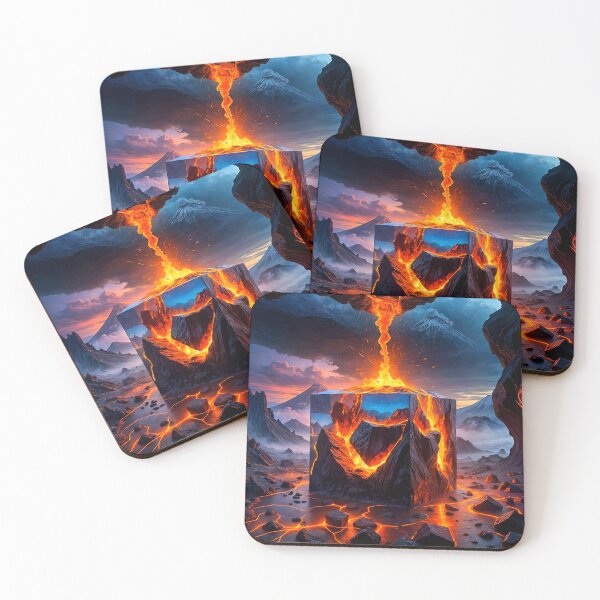 Item preview, Volcano Encased in a Glass Cube designed and sold by koreatvtea.