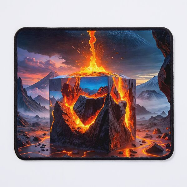 Item preview, Volcano Encased in a Glass Cube designed and sold by koreatvtea.