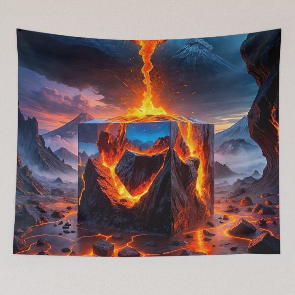 Item preview, Volcano Encased in a Glass Cube designed and sold by koreatvtea.