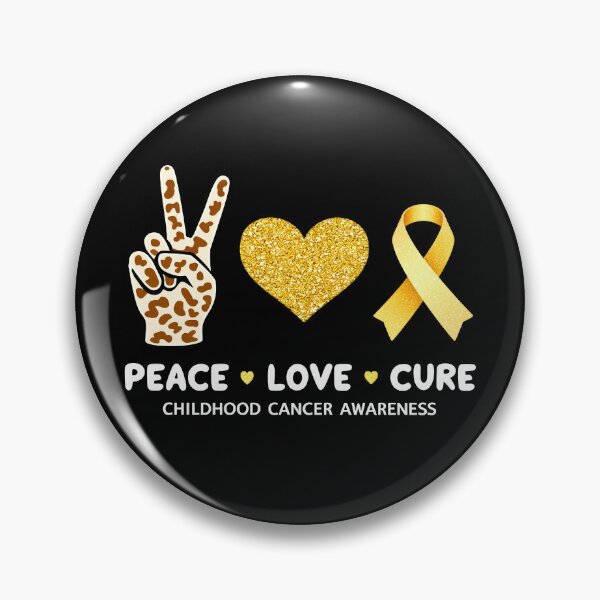 Item preview, Childhood Cancer Awareness Peace Love Cure designed and sold by Mosaic-97.