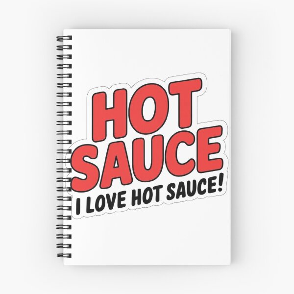 Item preview, 'I Love Hot Sauce!' Sticker T-Shirt: Spicy Hot Sauce Design designed and sold by masteryStore.