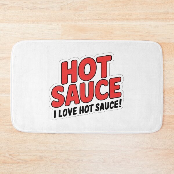 Item preview, 'I Love Hot Sauce!' Sticker T-Shirt: Spicy Hot Sauce Design designed and sold by masteryStore.