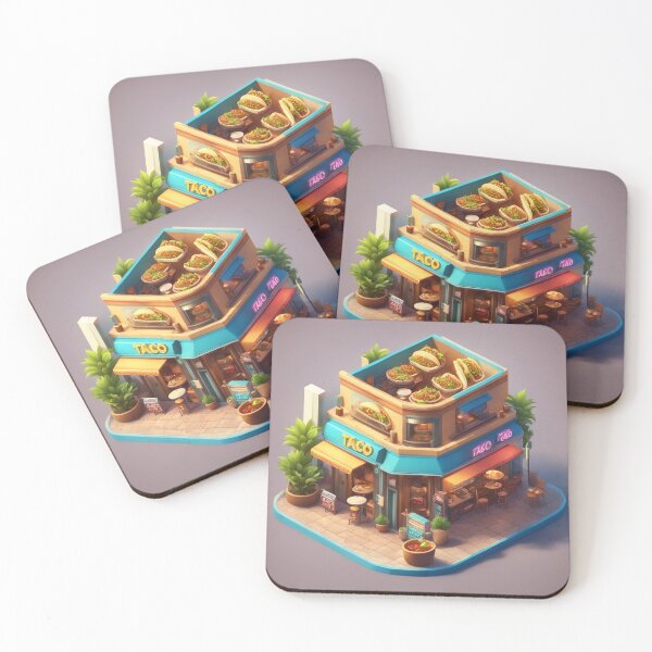 Item preview, Taco Shop Building Isometric Cartoon Vector Icon Illustration designed and sold by hjian8219.
