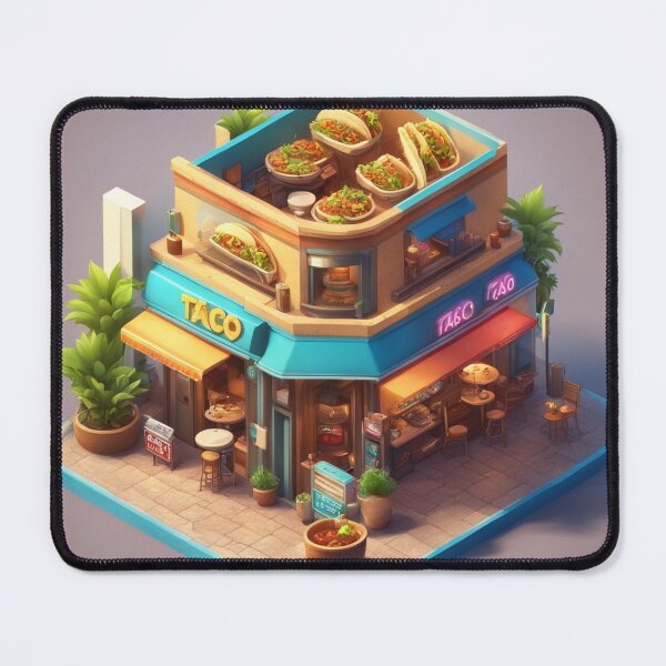 Item preview, Taco Shop Building Isometric Cartoon Vector Icon Illustration designed and sold by hjian8219.