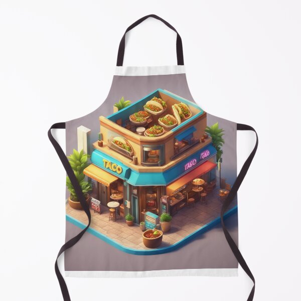 Item preview, Taco Shop Building Isometric Cartoon Vector Icon Illustration designed and sold by hjian8219.