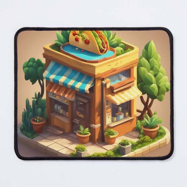 Item preview, Taco Shop Building Isometric Cartoon Vector Icon Illustration designed and sold by hjian8219.