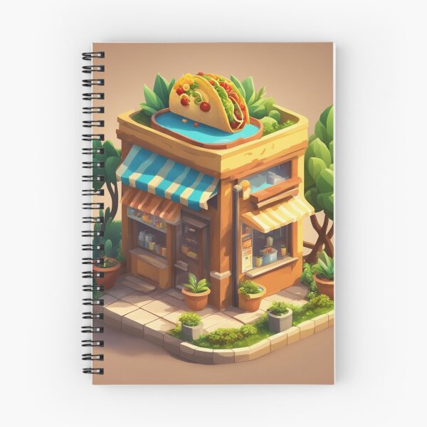 Item preview, Taco Shop Building Isometric Cartoon Vector Icon Illustration designed and sold by hjian8219.