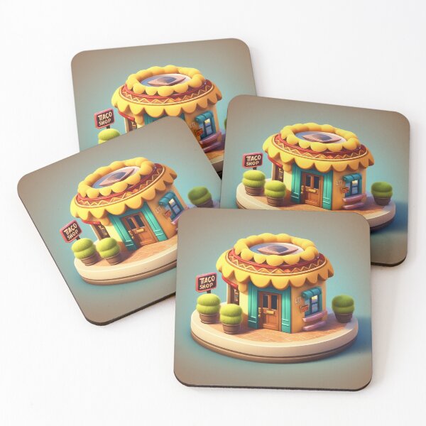 Item preview, Taco Shop Building Isometric Cartoon Vector Icon Illustration designed and sold by hjian8219.