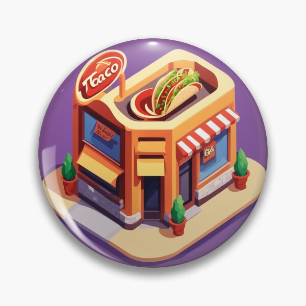 Item preview, Taco Shop Building Isometric Cartoon Vector Icon Illustration designed and sold by hjian8219.