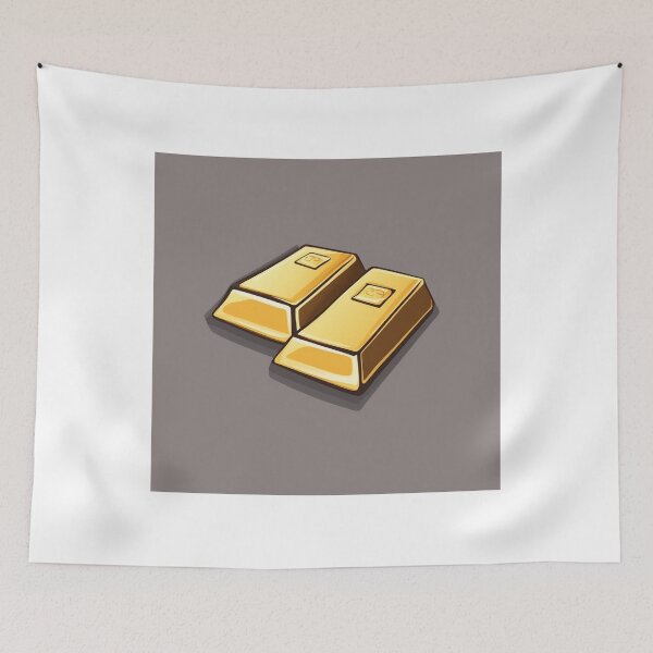 Item preview, Gold Bar Cartoon Vector Icon Illustration designed and sold by hjian8219.