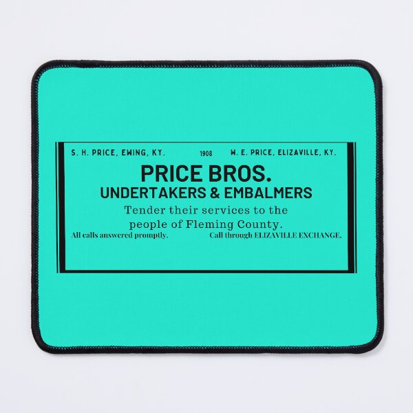 Item preview, Price Bros. Undertakers & Embalmers designed and sold by JoezPlace.