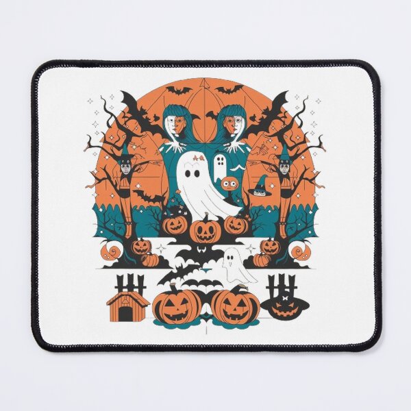 Item preview, Modern Halloween Fusion T-Shirt: Sophisticated Bats, Pumpkins, Ghosts & Witches Design designed and sold by masteryStore.