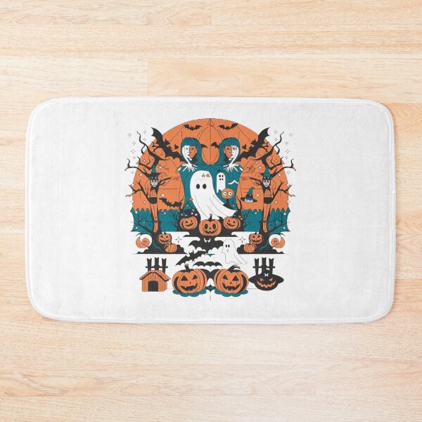Item preview, Modern Halloween Fusion T-Shirt: Sophisticated Bats, Pumpkins, Ghosts & Witches Design designed and sold by masteryStore.