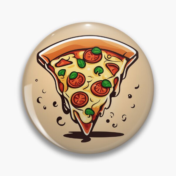 Item preview, Slice of Pizza Floating Cartoon Vector Icon Illustration designed and sold by hjian8219.