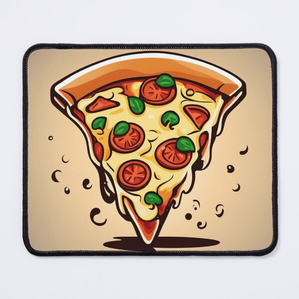 Item preview, Slice of Pizza Floating Cartoon Vector Icon Illustration designed and sold by hjian8219.