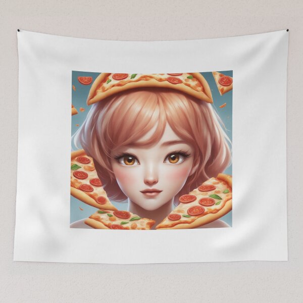 Item preview, Slice of Pizza Floating Cartoon Vector Icon Illustration designed and sold by hjian8219.