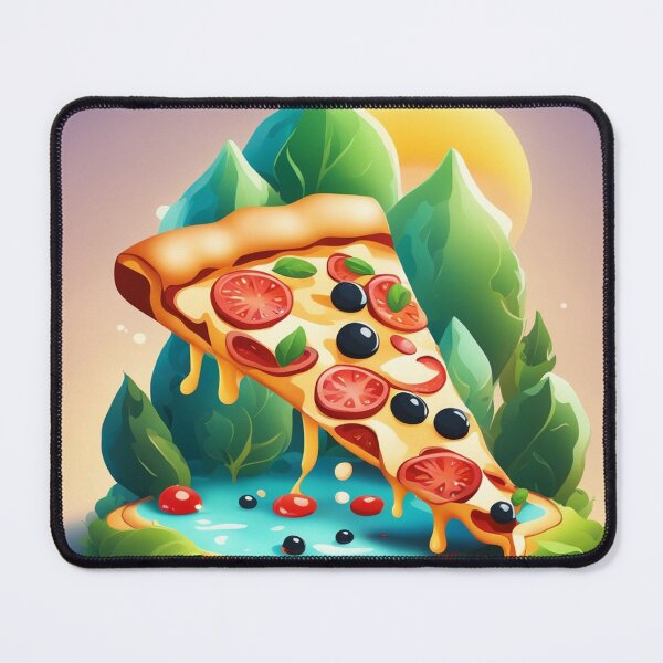 Item preview, Slice of Pizza Floating Cartoon Vector Icon Illustration designed and sold by hjian8219.