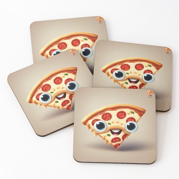 Item preview, Slice of Pizza Floating Cartoon Vector Icon Illustration designed and sold by hjian8219.