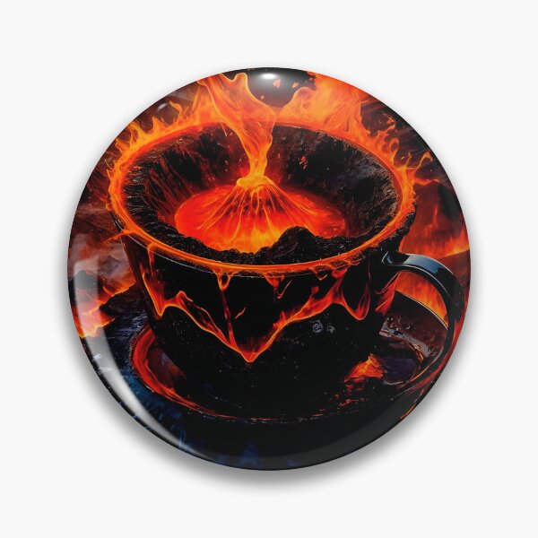 Item preview, Coffee Cup with Volcano Eruption Inside designed and sold by koreatvtea.