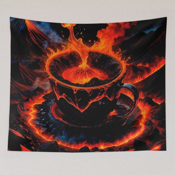 Item preview, Coffee Cup with Volcano Eruption Inside designed and sold by koreatvtea.
