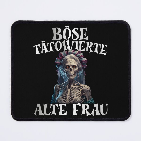 Item preview,  Böse Tatowierte Alte Frau , Messy Bun Skull  designed and sold by Smix Pixels.