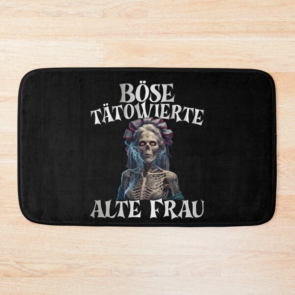 Item preview,  Böse Tatowierte Alte Frau , Messy Bun Skull  designed and sold by Smix Pixels.