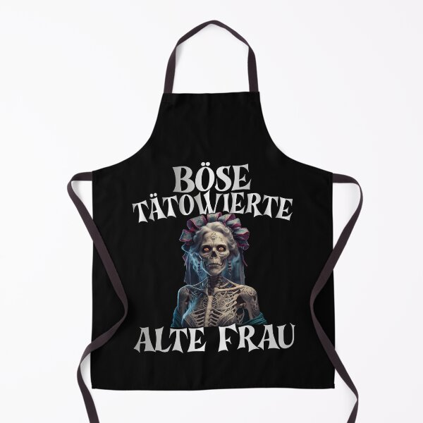 Item preview,  Böse Tatowierte Alte Frau , Messy Bun Skull  designed and sold by Smix Pixels.