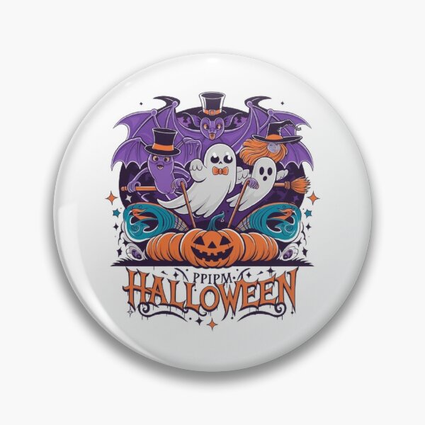 Item preview, Modern Halloween Fusion T-Shirt: Sophisticated Bats, Pumpkins, Ghosts & Witches Design designed and sold by masteryStore.