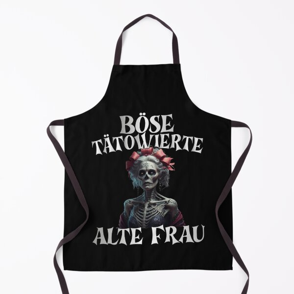 Item preview, Böse Tatowierte Alte Frau , Messy Bun Skull  designed and sold by Smix Pixels.