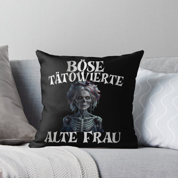 Item preview,  Böse Tatowierte Alte Frau , Messy Bun Skull  designed and sold by Smix Pixels.