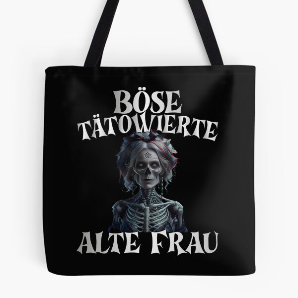 Item preview,  Böse Tatowierte Alte Frau , Messy Bun Skull  designed and sold by Smix Pixels.