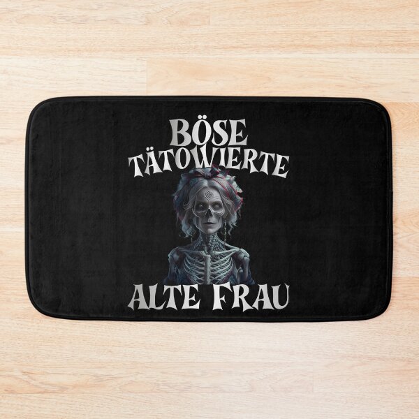 Item preview,  Böse Tatowierte Alte Frau , Messy Bun Skull  designed and sold by Smix Pixels.