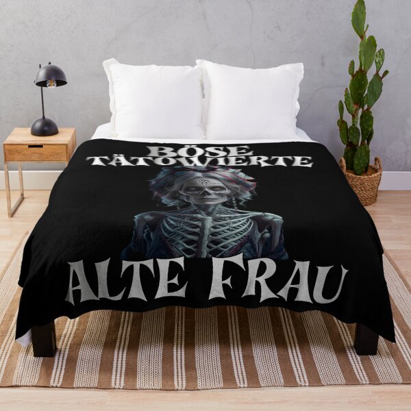 Item preview, Böse Tatowierte Alte Frau , Messy Bun Skull designed and sold by Smix Pixels.