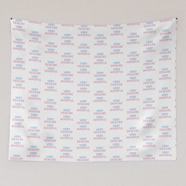 Item preview, Very demure very mindful trans flag designed and sold by VeryEnglishGent.
