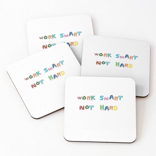 Item preview, Work smart not hard designed and sold by WowCustomDesign.