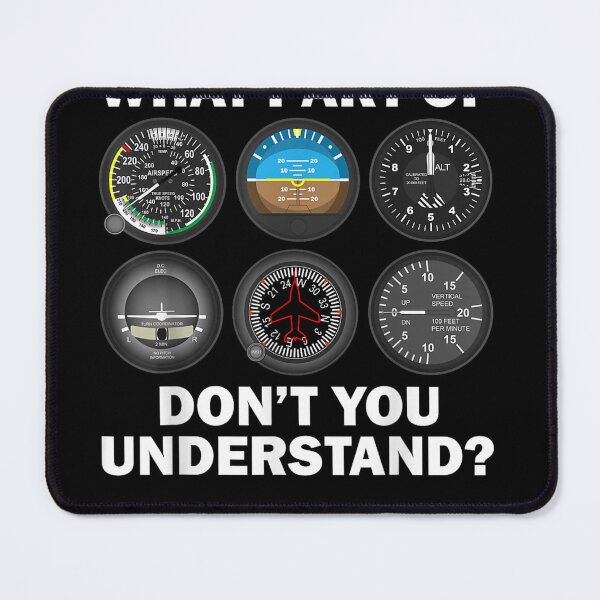 Item preview, Funny Pilot Art Men Women Aviation Airline Pilot Instruments T-Shirt designed and sold by animal-x1.