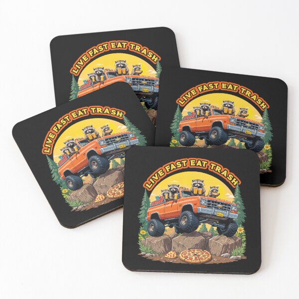 Item preview,  Off-Road  Raccoons  Live Fast! Eat Trash!  | funny raccoon designed and sold by TeeARTHY.