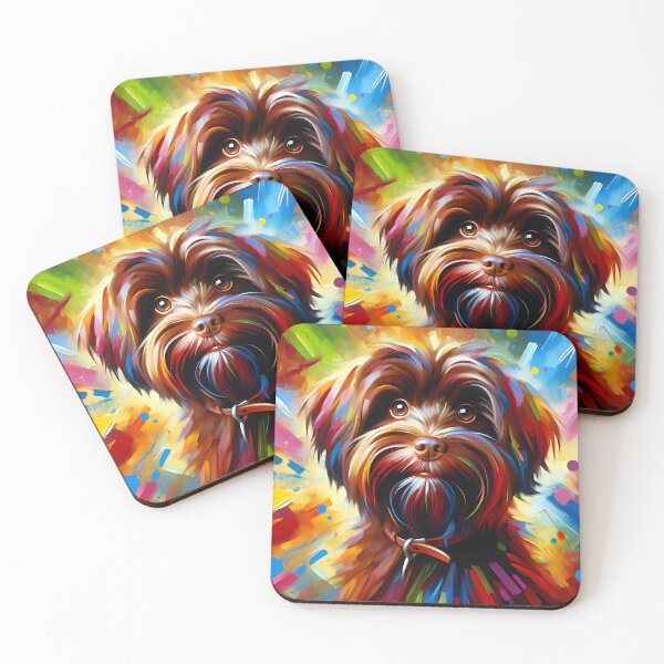 Item preview, Havanese | Chocolate | Dog Acrylic Print Pet Portrait Dog Lovers designed and sold by Puppy Puzzles Plus.