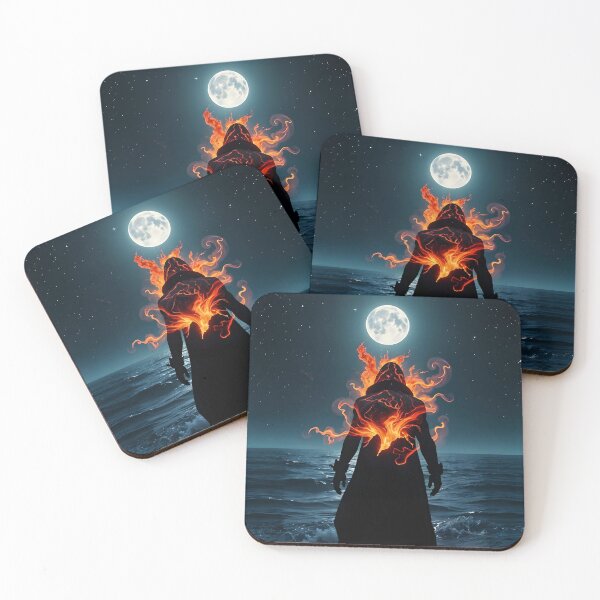 Item preview, Volcanic Eruption Inside Human Silhouette designed and sold by koreatvtea.
