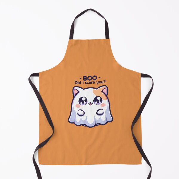 Item preview, Halloween Ghost Cat "BOO Did I Scare You? Sticker and more designed and sold by CRandRRstickers.