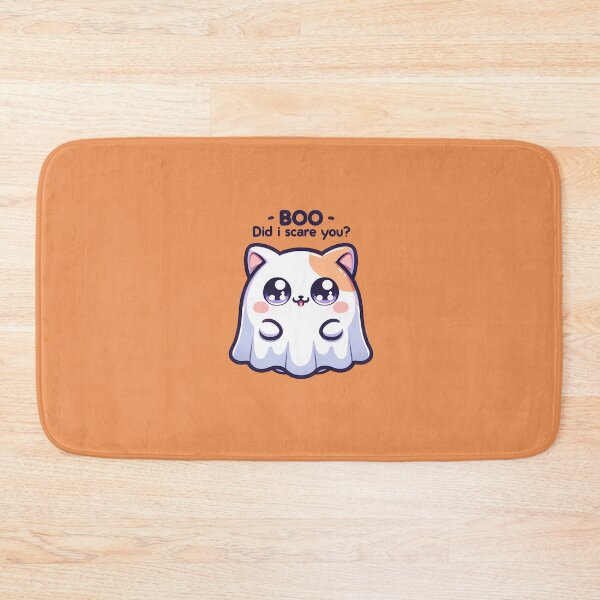 Item preview, Halloween Ghost Cat "BOO Did I Scare You? Sticker and more designed and sold by CRandRRstickers.